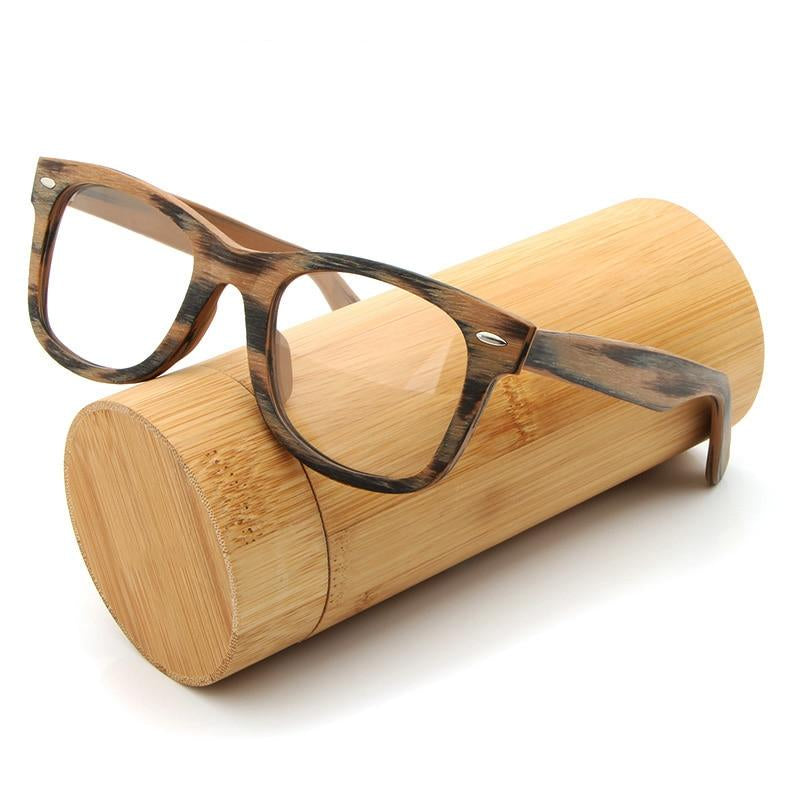 Wooden Plain Glasses