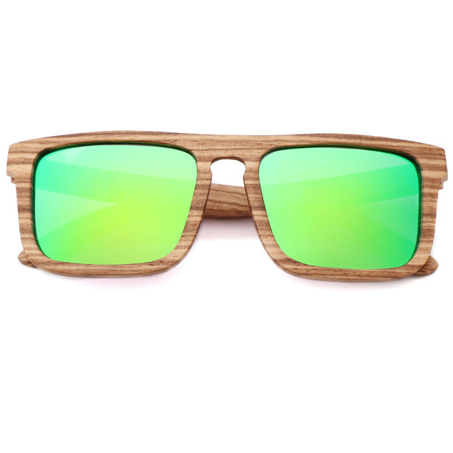 Zebra Wooden Sunglasses