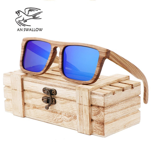 Zebra Wooden Sunglasses