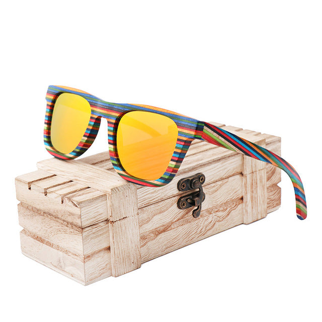 Skateboard Wooden Sunglasses