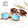 Zebra Wooden Retro Style Sunglasses