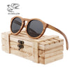 Zebra Wooden Retro Style Sunglasses