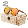 Zebra Wooden Retro Style Sunglasses