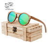 Zebra Wooden Retro Style Sunglasses