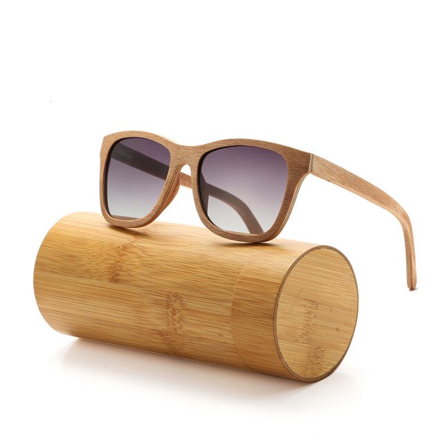 Zebra Wooden Polarized Sunglasses