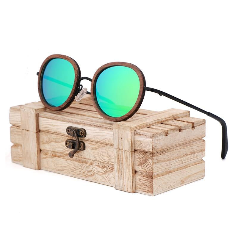 2019 New Retro Wooden Sunglasses