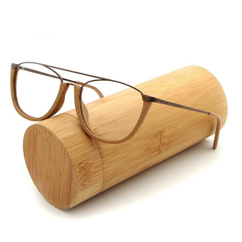 Wood Frame Vintage Recipe Prescription Glasses