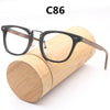 Wood Retro Eyeglasses