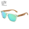 High Quality Retro Transparent Blue Square Sunglasses