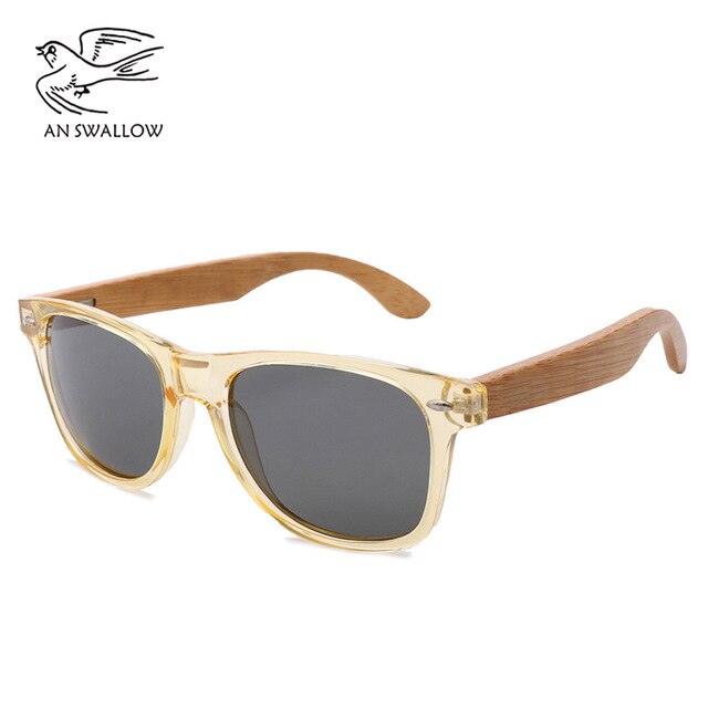 High Quality Retro Transparent Blue Square Sunglasses