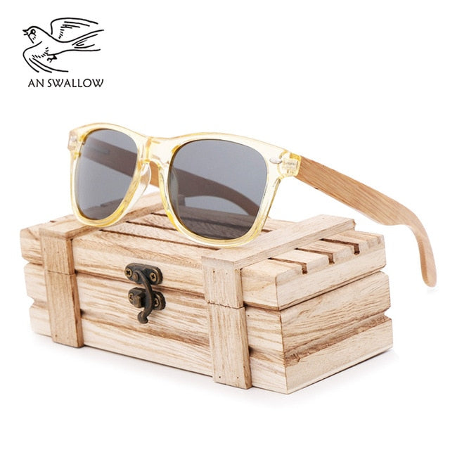 High Quality Retro Transparent Blue Square Sunglasses