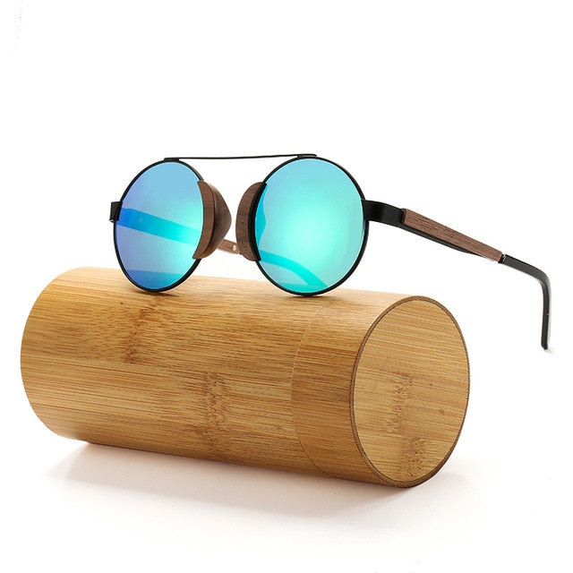 Black Walnut Wood Bamboo Polarized Sunglasses